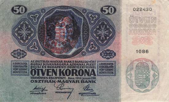 Ungarn p25 50 Korona 1920